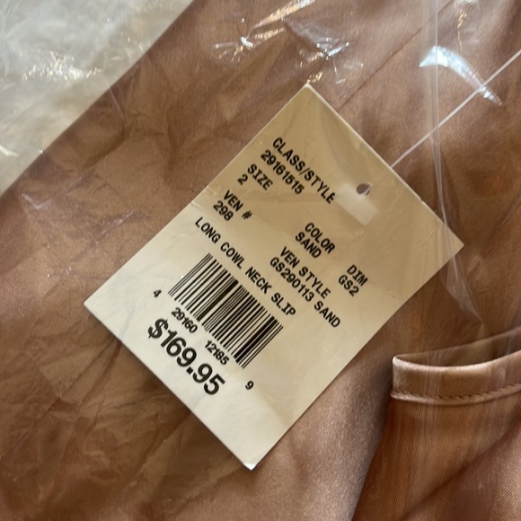 NWT charmeuse cowl neck bridesmaid dress - Picture 6 of 7